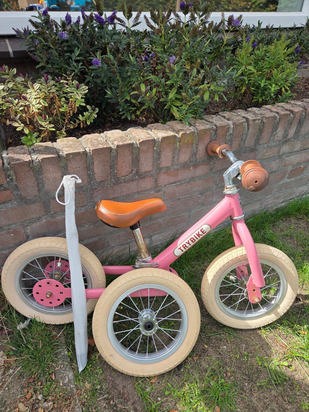 Trybike loopfiets roze - 2-in-1 driewieler/tweewieler, Ophalen, Gebruikt, Minder dan 16 inch, Trybike