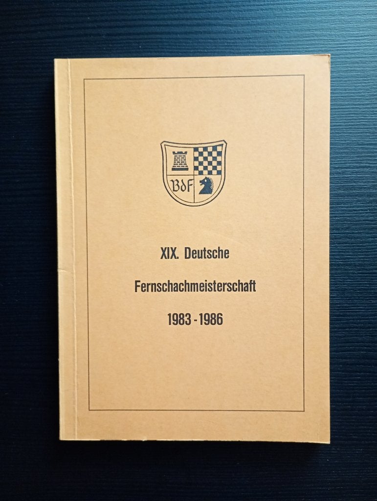 Deutsche fern schach meisterschaft 1983 86, Ophalen of Verzenden, Minder dan 500 stukjes, Zo goed als nieuw, Schaken