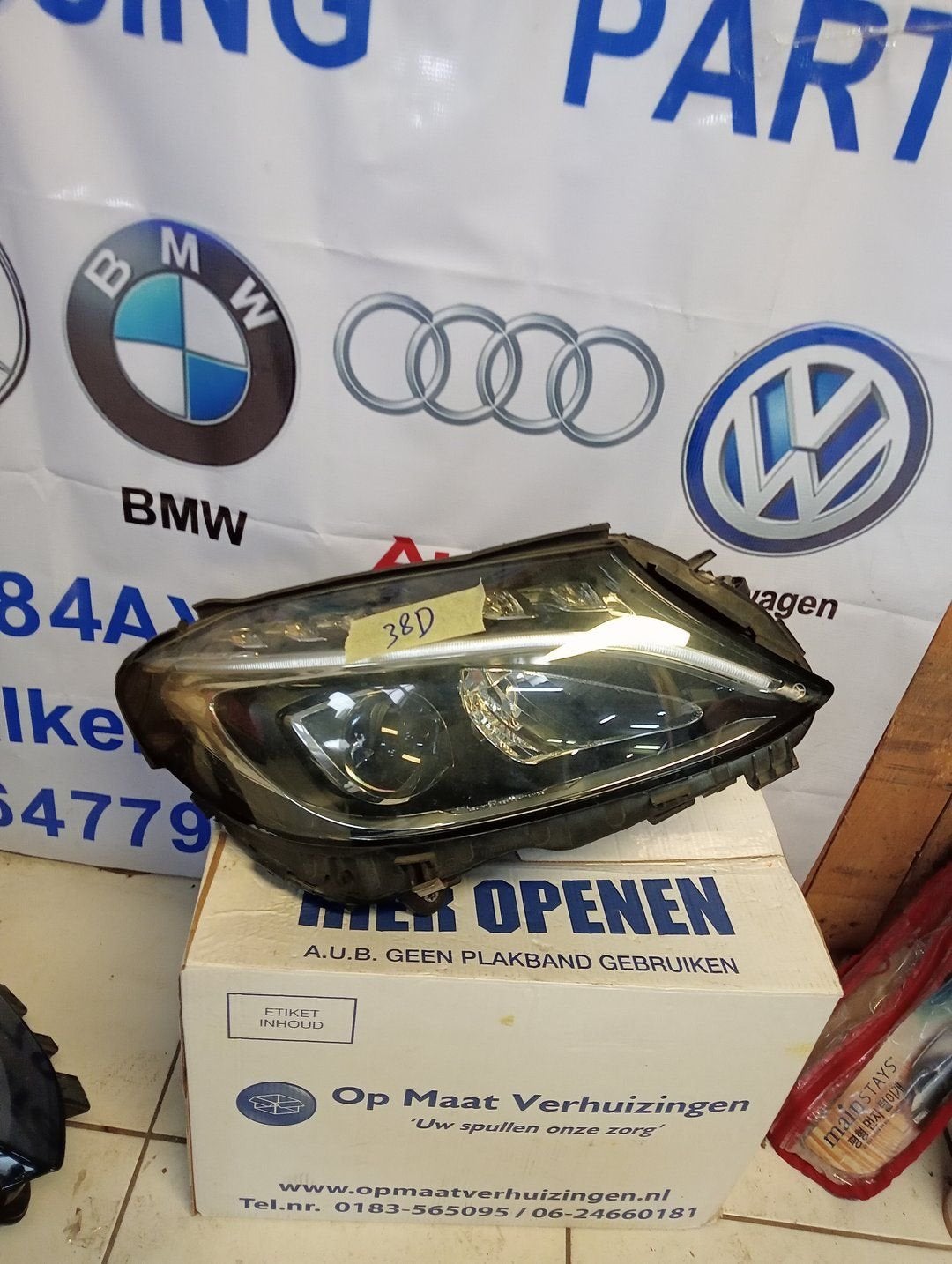 Koplamp Mercedes C Klasse W205 Voll LED Rechts A2059062604, Gebruikt, -, Ophalen of Verzenden, -