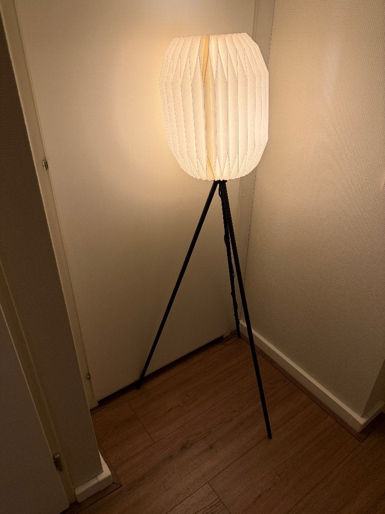 Leenbakker Staanlamp EGLO Belgrave, Huis en Inrichting, Lampen | Vloerlampen, Ophalen, 100 tot 150 cm, E27 (groot), Zo goed als nieuw