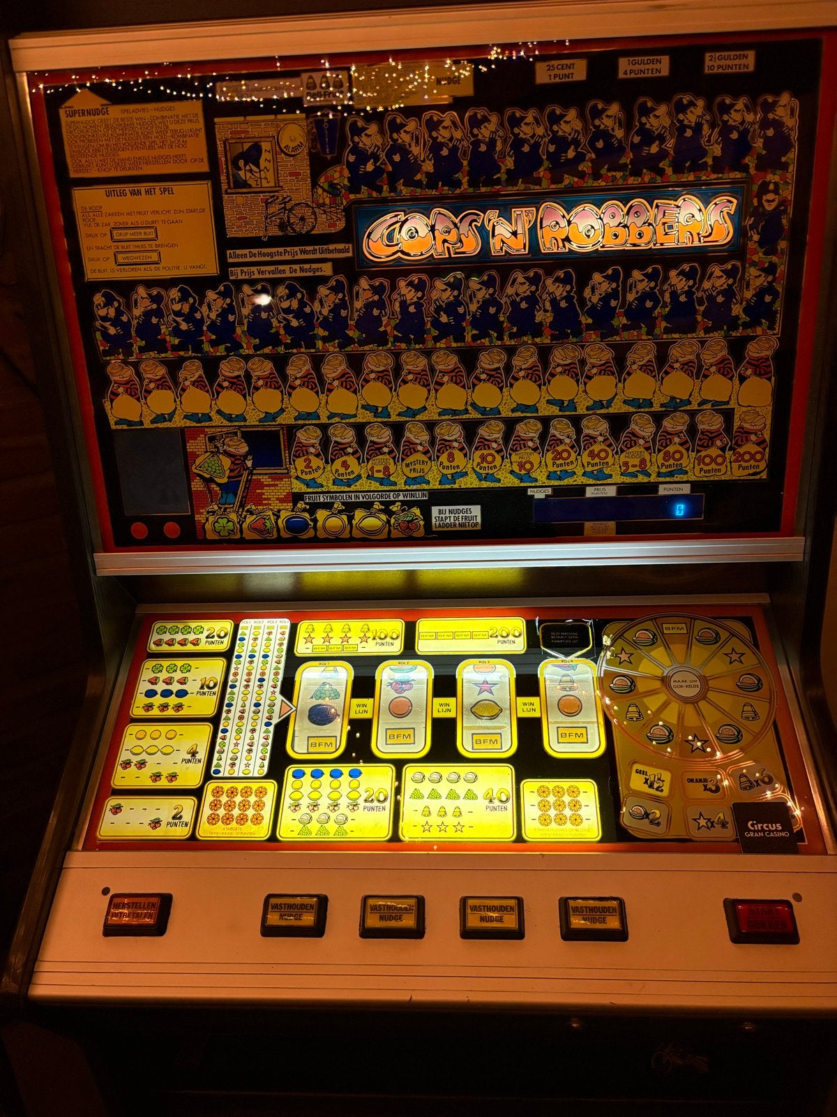 Cops n Robbers fruitautomaat - Net kabinet, werkt perfect, Verzamelen, Automaten | Gokkasten en Fruitautomaten, Euro, Ophalen