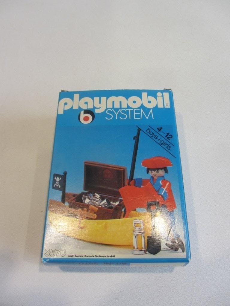 playmobil vintage Nieuw  piraat in roeiboot  3570   1978, Ophalen of Verzenden, Gebruikt, Complete set