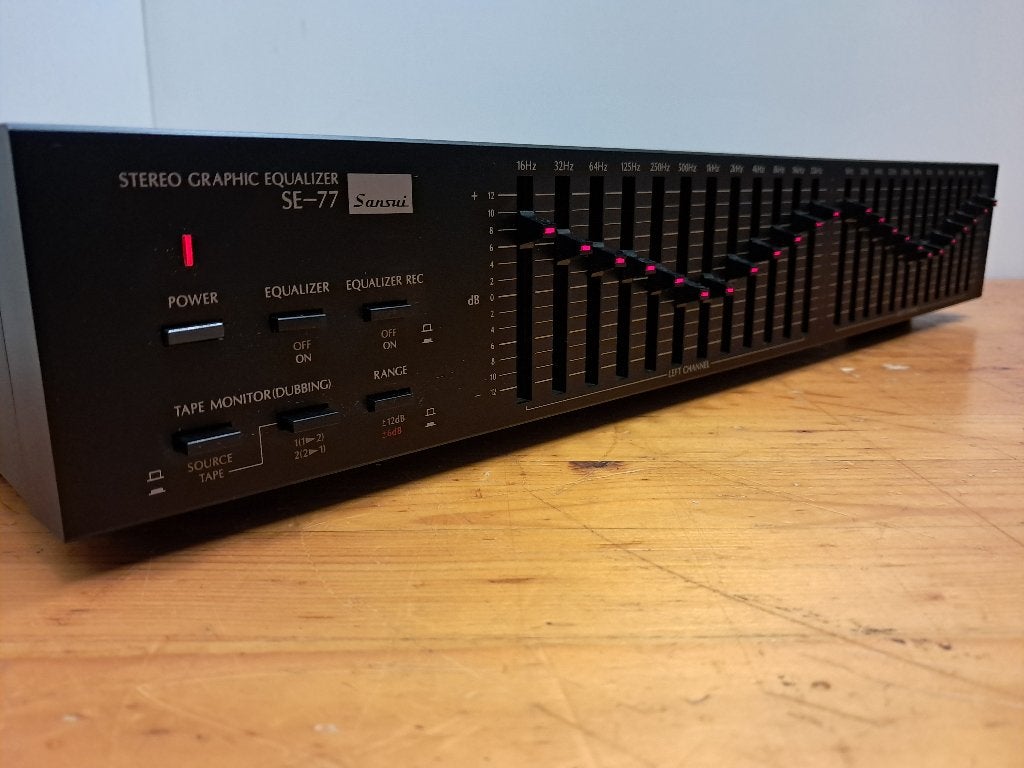 Sansui SE-77 Stereo Graphic Equalizer, Overige merken, Ophalen of Verzenden, Zo goed als nieuw, 120 watt of meer