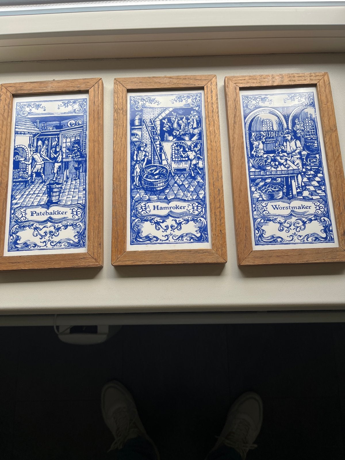 Set van 3 Sphinx Maastricht Delfts Blauw Tegels, Ophalen of Verzenden