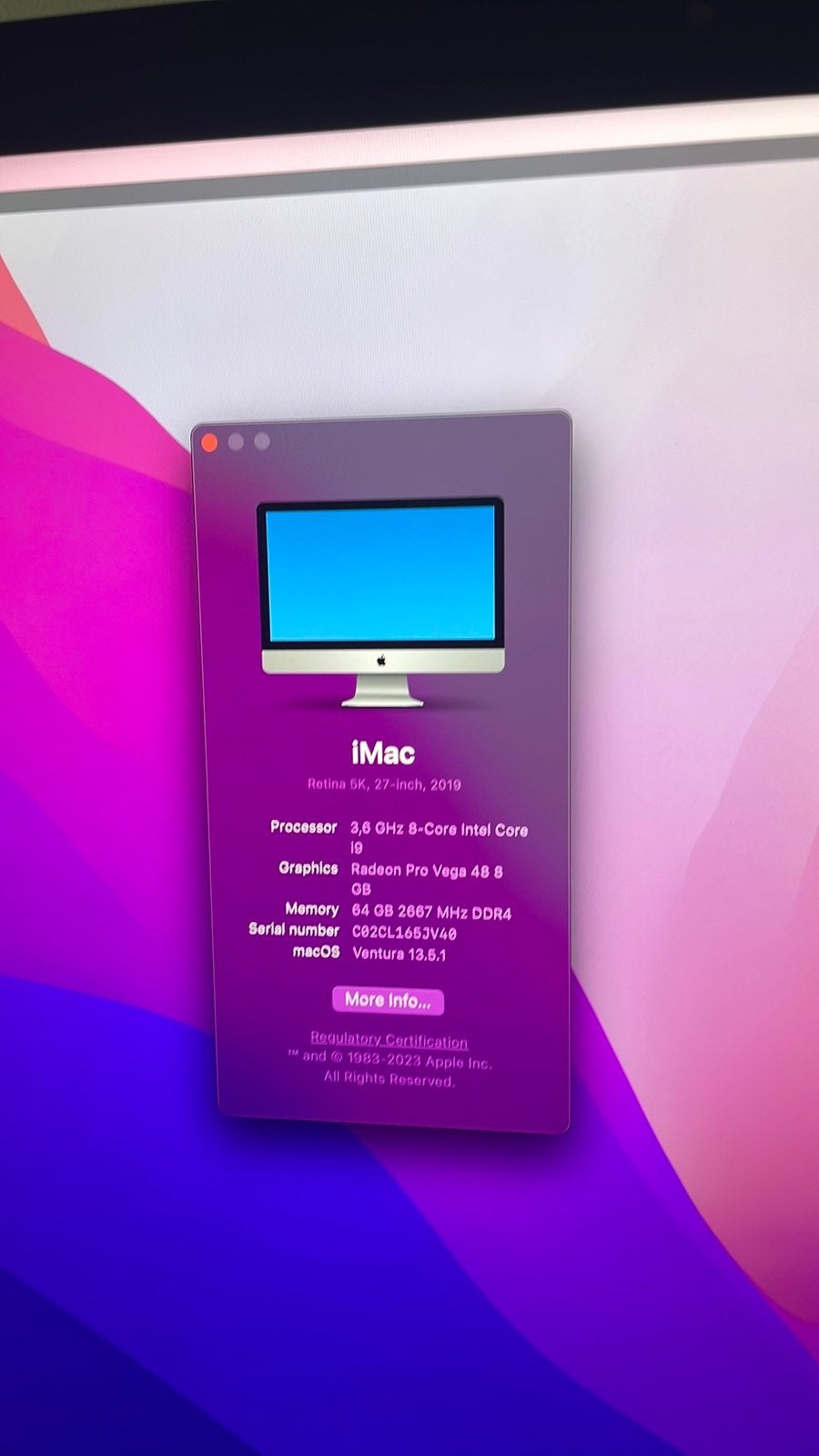 Imac 27” core i9, 64 GB of meer, SSD, IMac, Ophalen of Verzenden