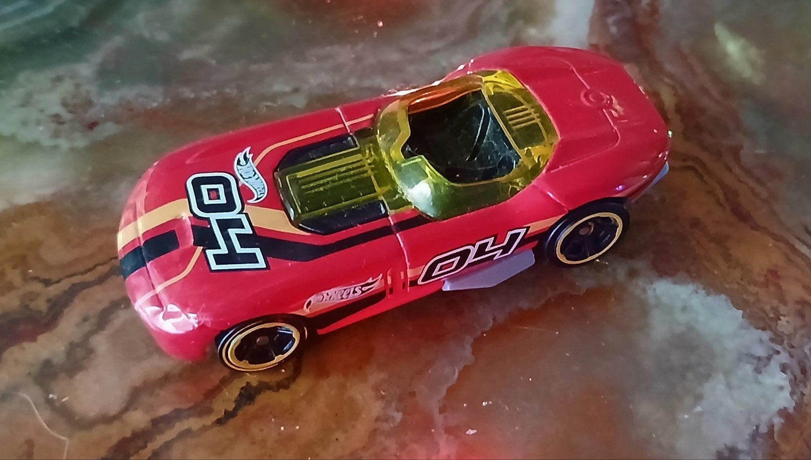Hot Wheels rode raceauto - 2013 Mattel, Ophalen of Verzenden, Gebruikt