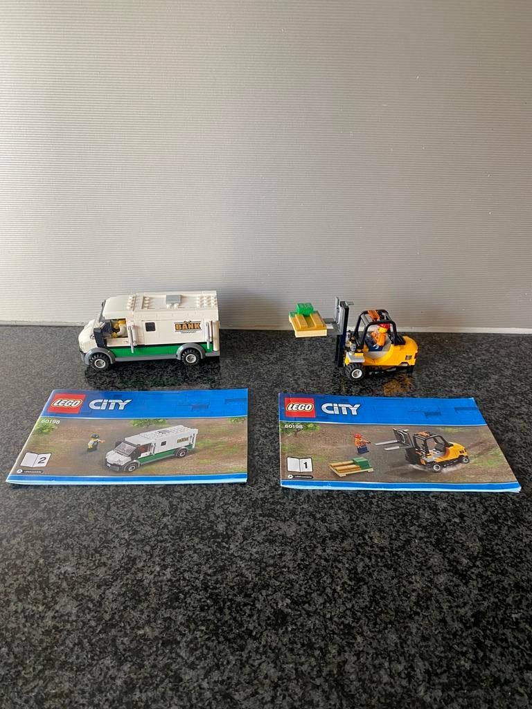 Lego city geldwagen en heftruck 60198, City, Lego, Ophalen of Verzenden, Zo goed als nieuw