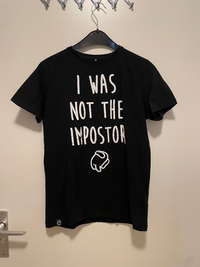 Name it t-shirt zwart Among us maat 158-164, Ophalen of Verzenden, Zo goed als nieuw, Shirt of Longsleeve, Jongen