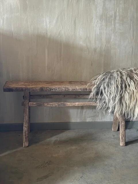 Oud chinees bankje (k2), Ophalen, Bergen op zoom, 100 tot 125 cm, Rechthoekig