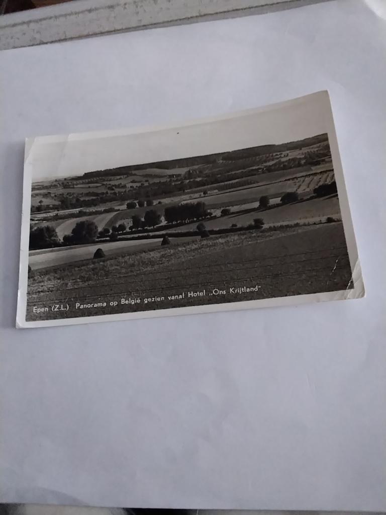 EPEN (Z.L.) PANORAMA OP BELGIE GEZIEN VANAF HOTEL, Ophalen of Verzenden, 1940 tot 1960, Limburg