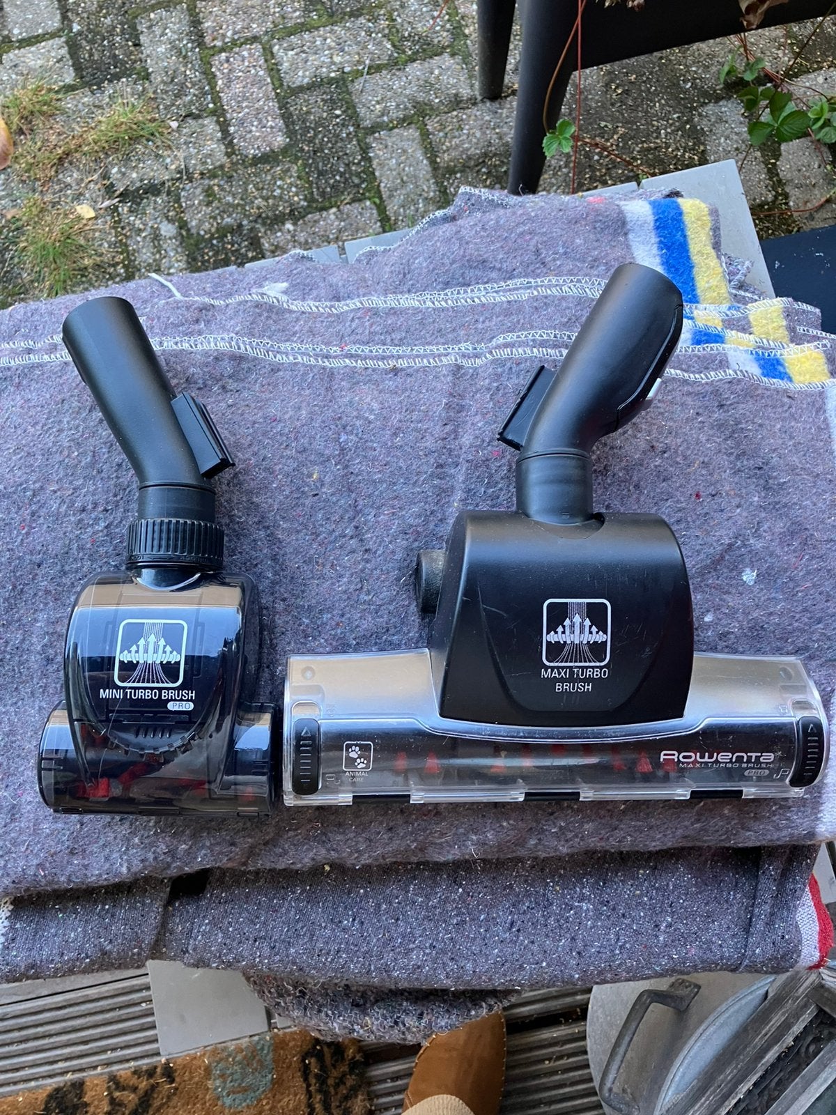 Rowenta 2 st. turbo brush borstel mini en groot, Ophalen, Gebruikt