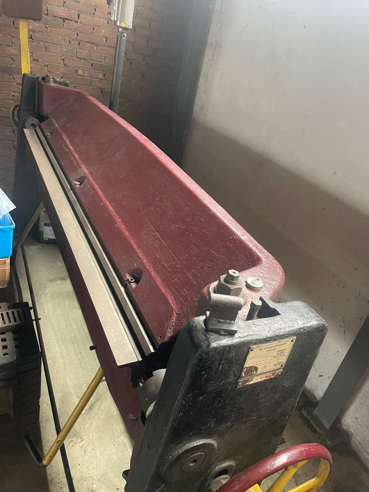 Zetbank 2000 mm, Ophalen