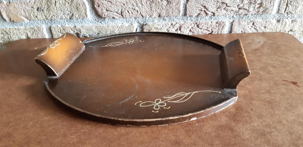 Retro houten dienblad, Ophalen, Huis en Inrichting