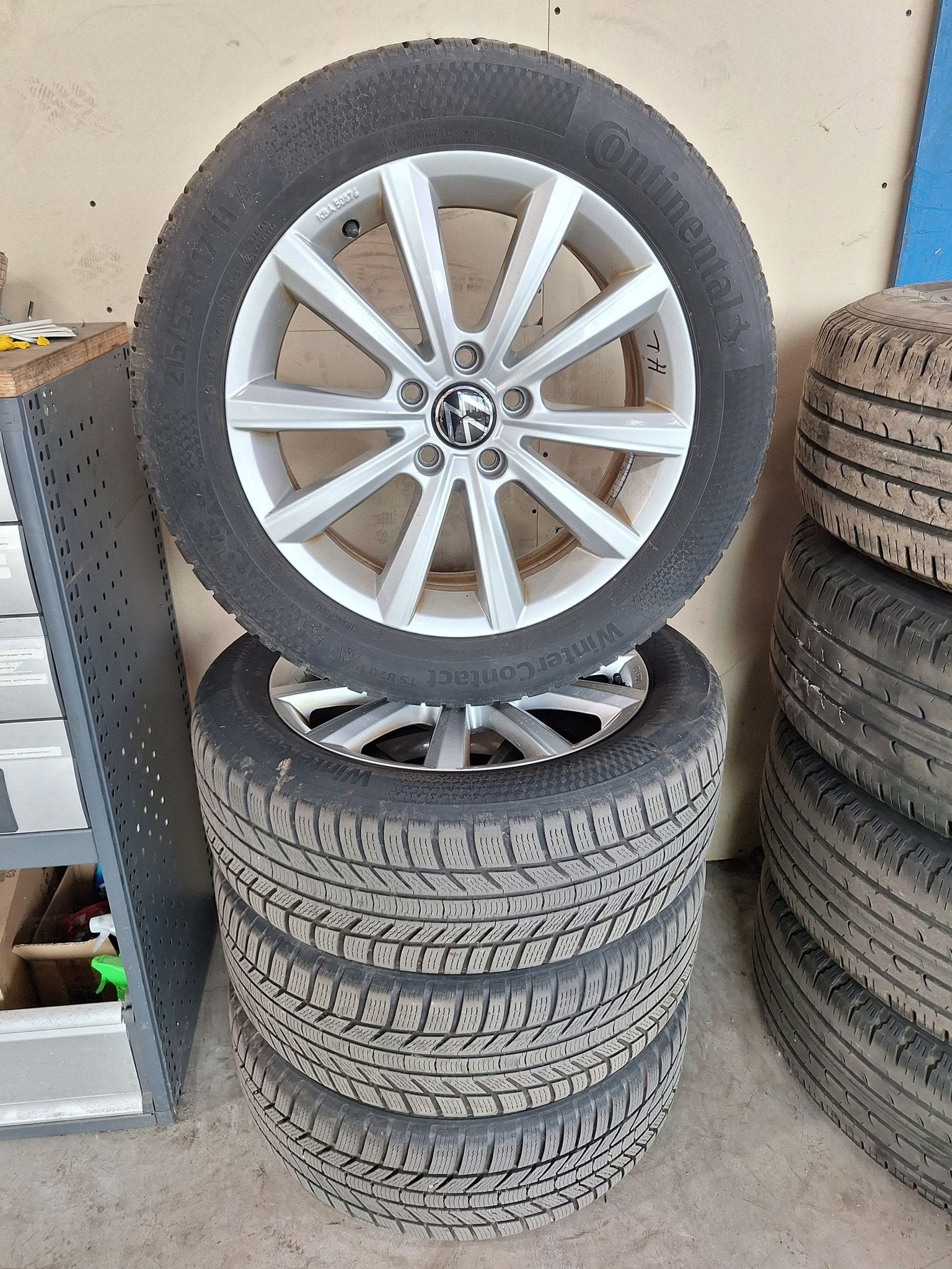 Volkswagen Passat Winterset 17 Inch, Ophalen, -, -, Banden en Velgen