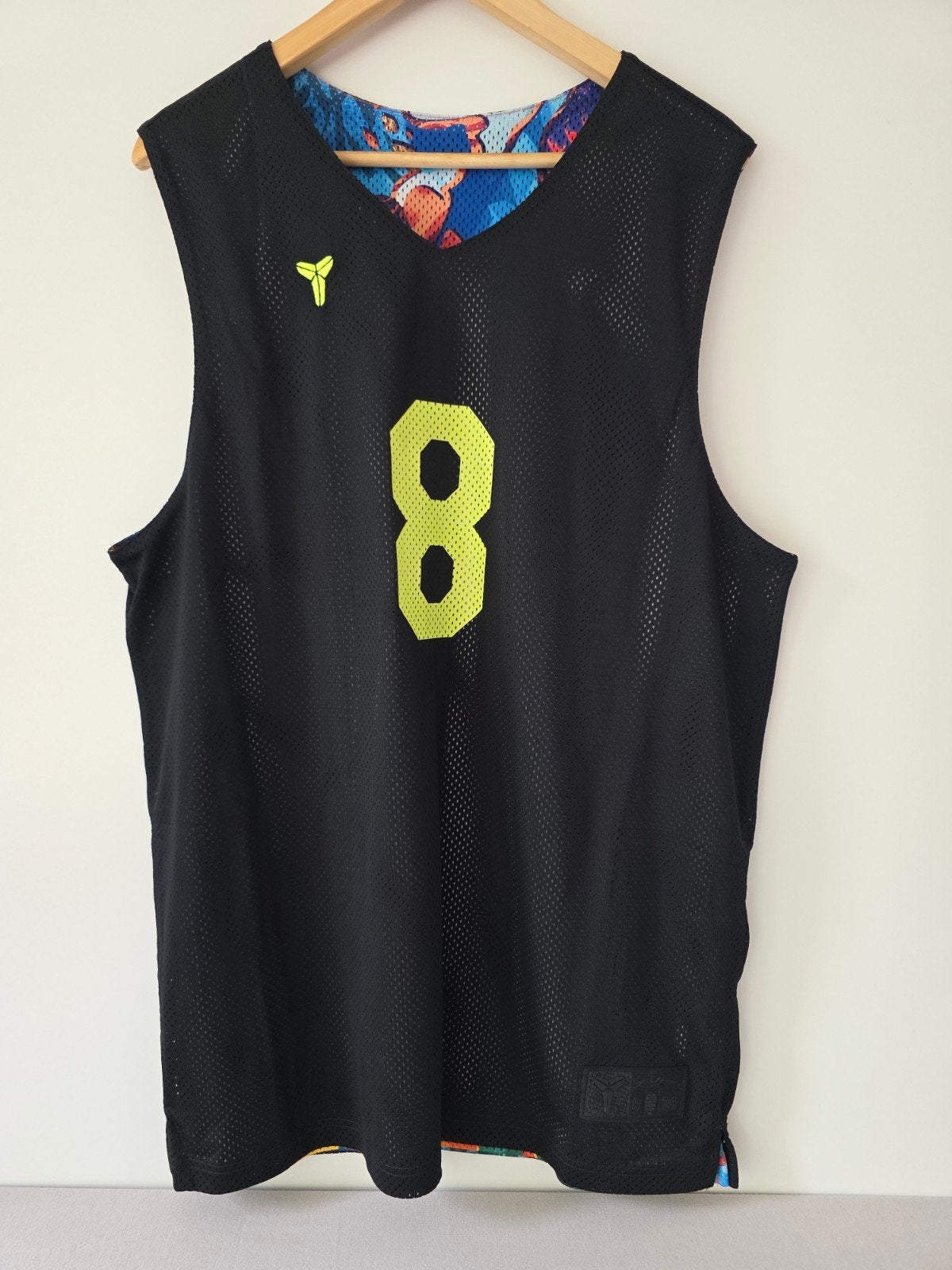 Nike Kobe #8 Reversible Basketball Jersey Zwart/Floral NIEUW, Maat 52/54 (L), Info@nike.com, Nike, Nieuw