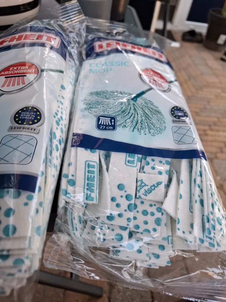Leifheit Classic Mop - Extra Absorberend (2 stuks), Ophalen of Verzenden, Mop of Dweil