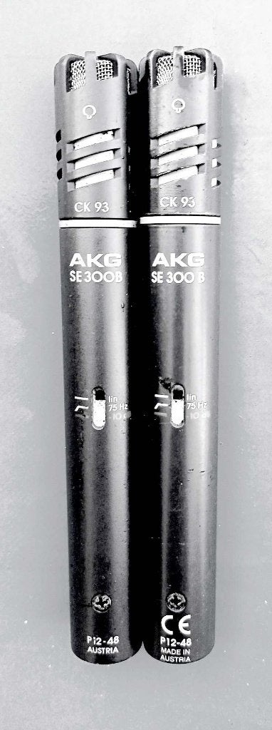 2x AKG SE300B met AKG CK 93 hypercardioïde kapsel, Ophalen of Verzenden, Gebruikt, Studiomicrofoon