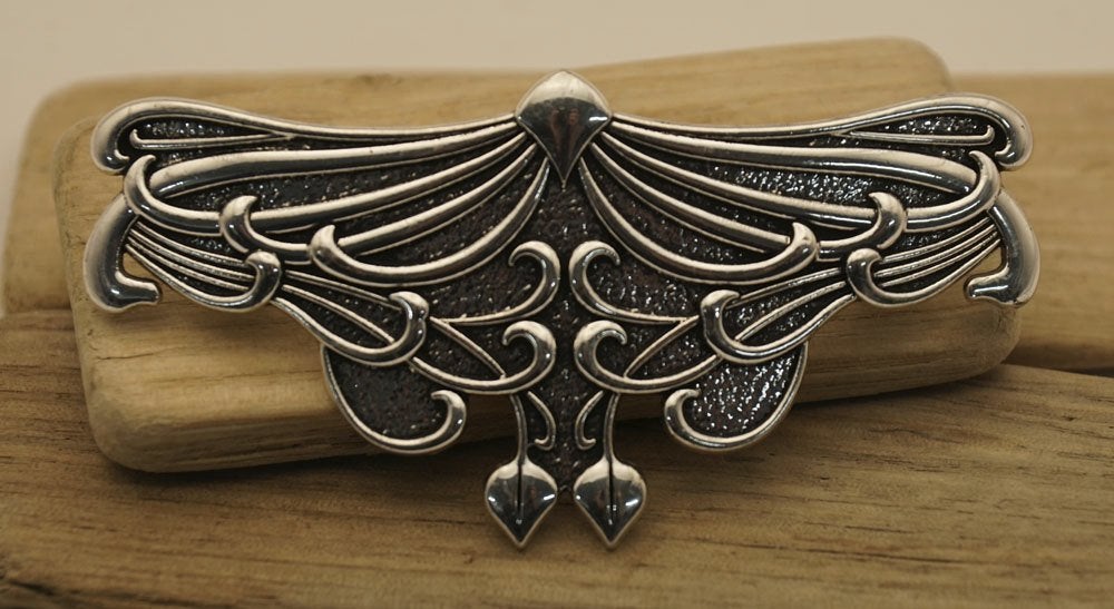 Haarclip zilver vlinder met keltische tekens