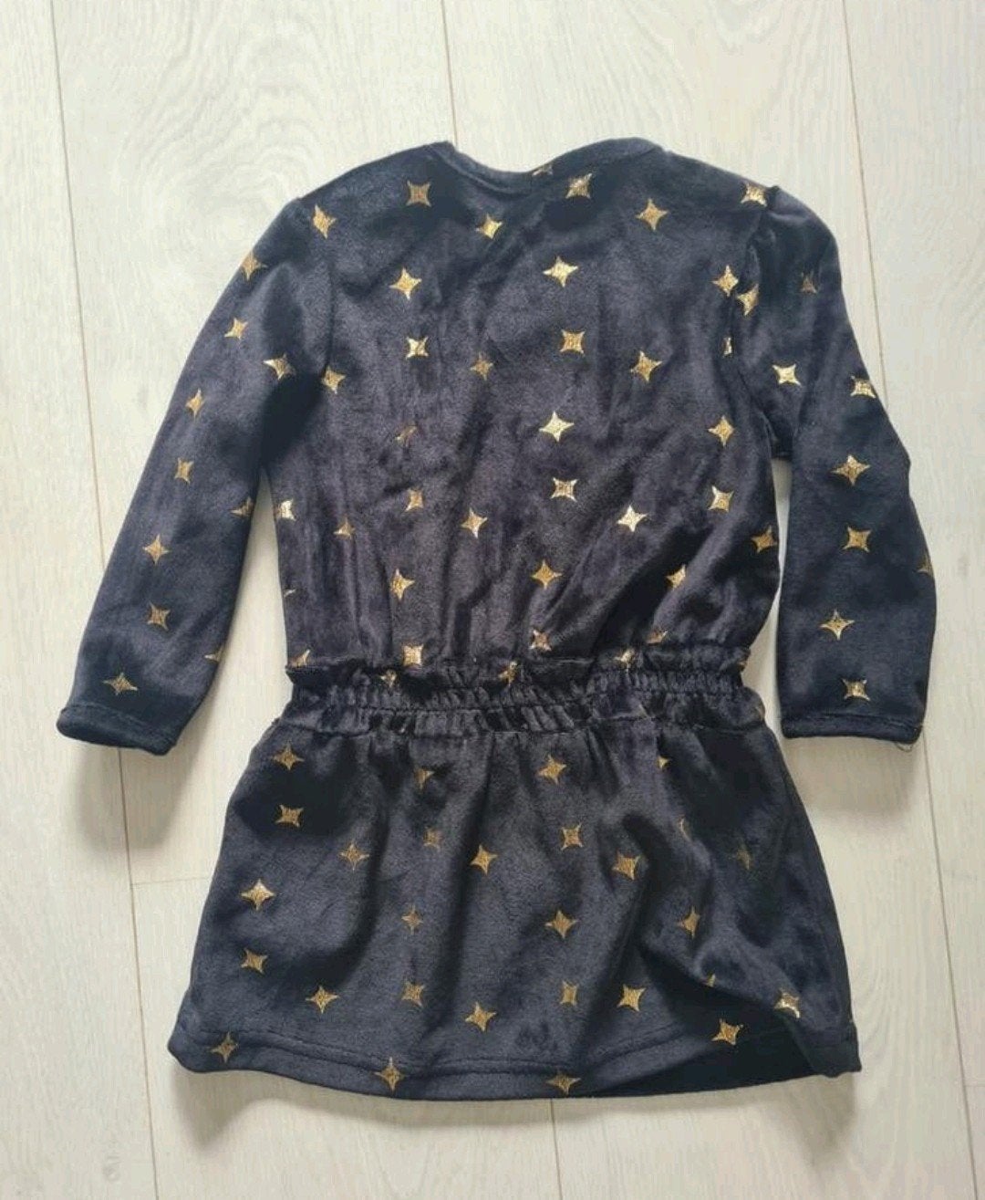 Jurk met sterren zgan maat 80, Kinderen en Baby's, Babykleding | Maat 80, Ophalen of Verzenden, Zo goed als nieuw, Meisje, Jurkje of Rokje