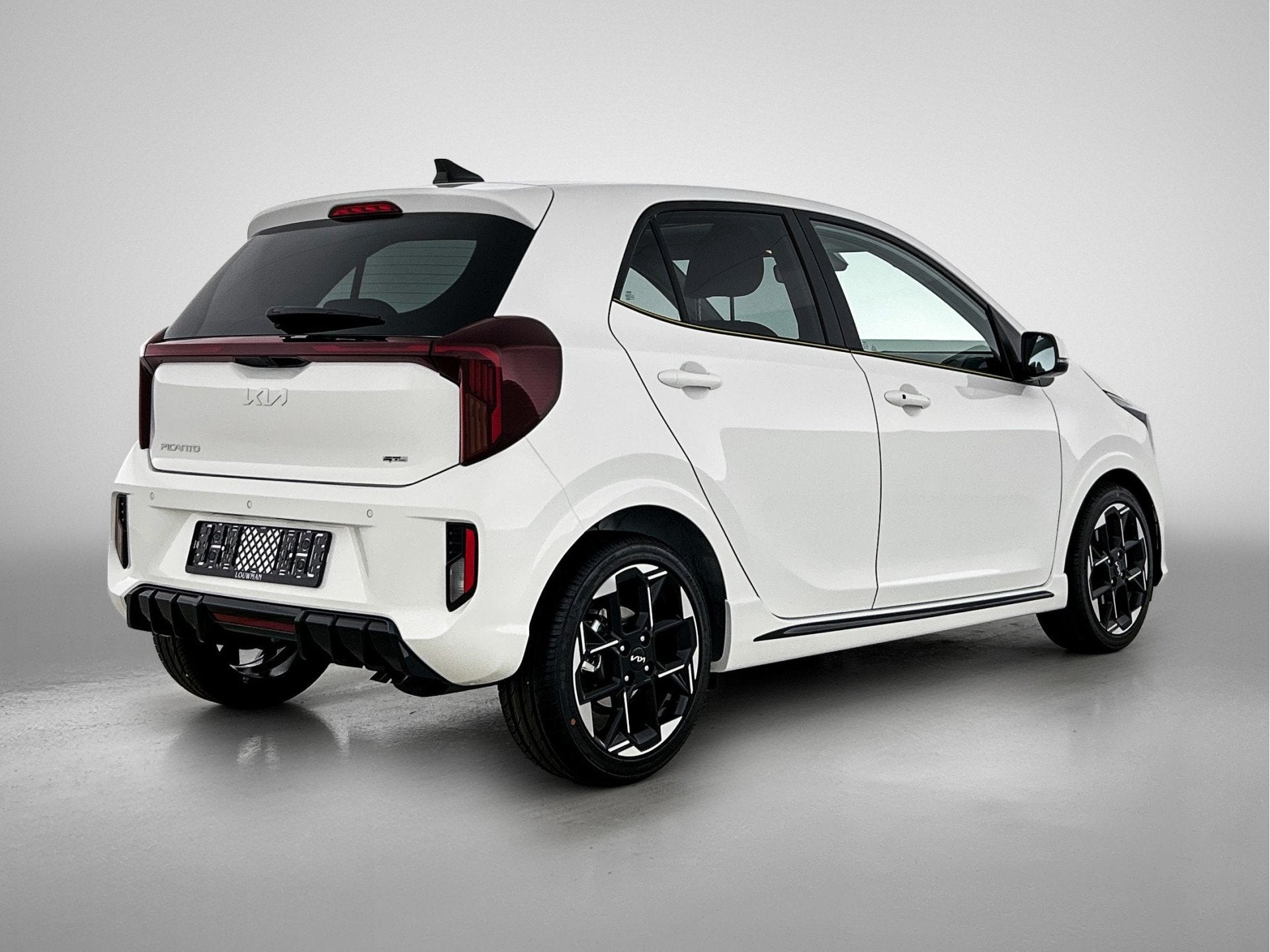 Kia Picanto 1.0 GDi GT-Line * SNEL LEVERBAAR* (bj 2026), Auto's, Voorwielaandrijving, 12 maanden, Zwart, Automatische klimaatregeling