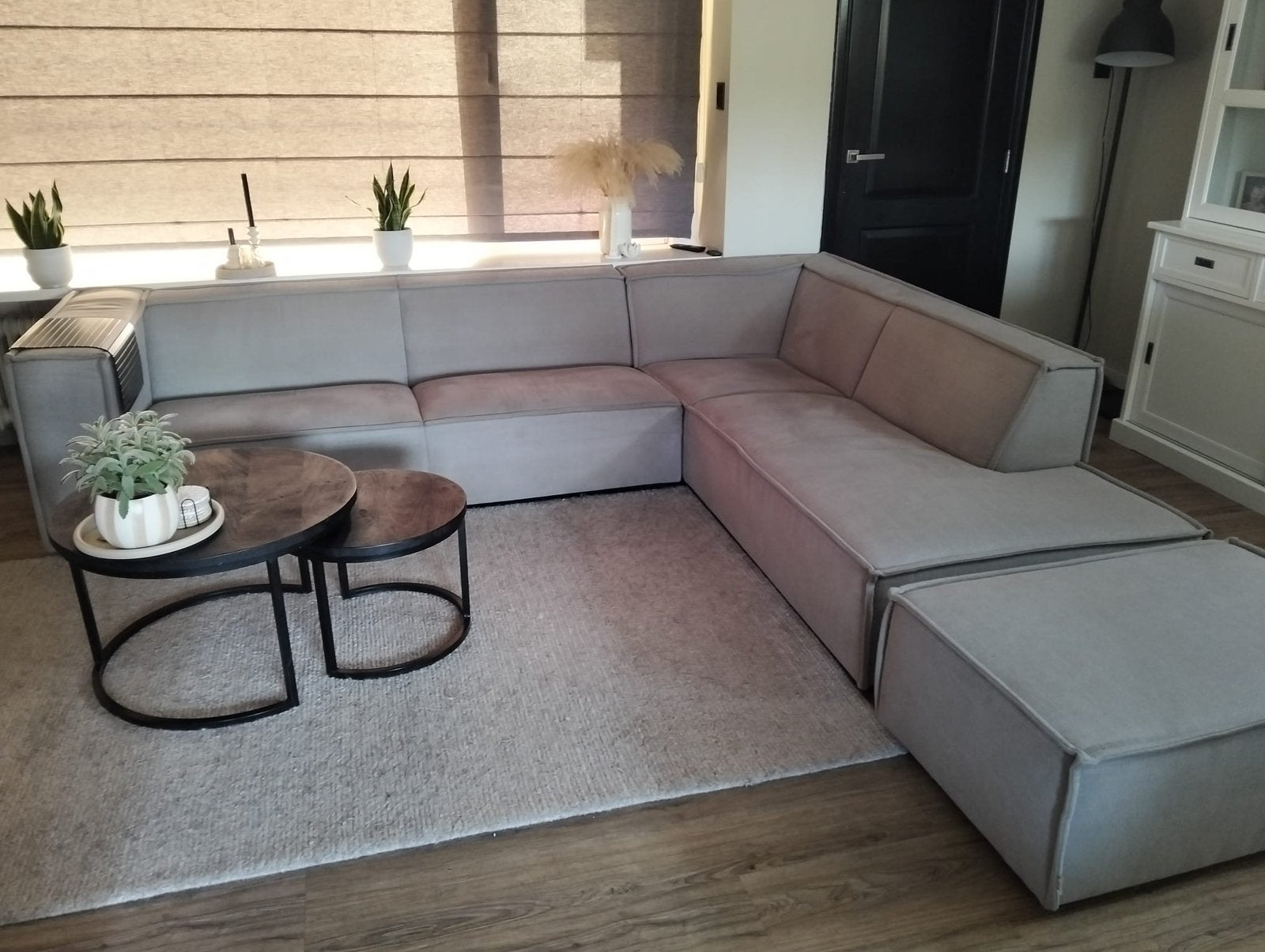 Summer By Sidde hoekbank met Hocker, Ophalen, Zo goed als nieuw