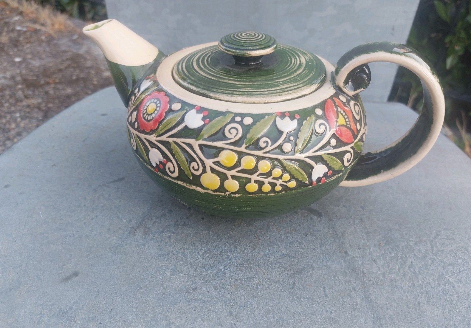 Manna Ceramics Thee Koffie Pot, Theepot/fluitketel, Ophalen of Verzenden, Gebruikt, Overige merken
