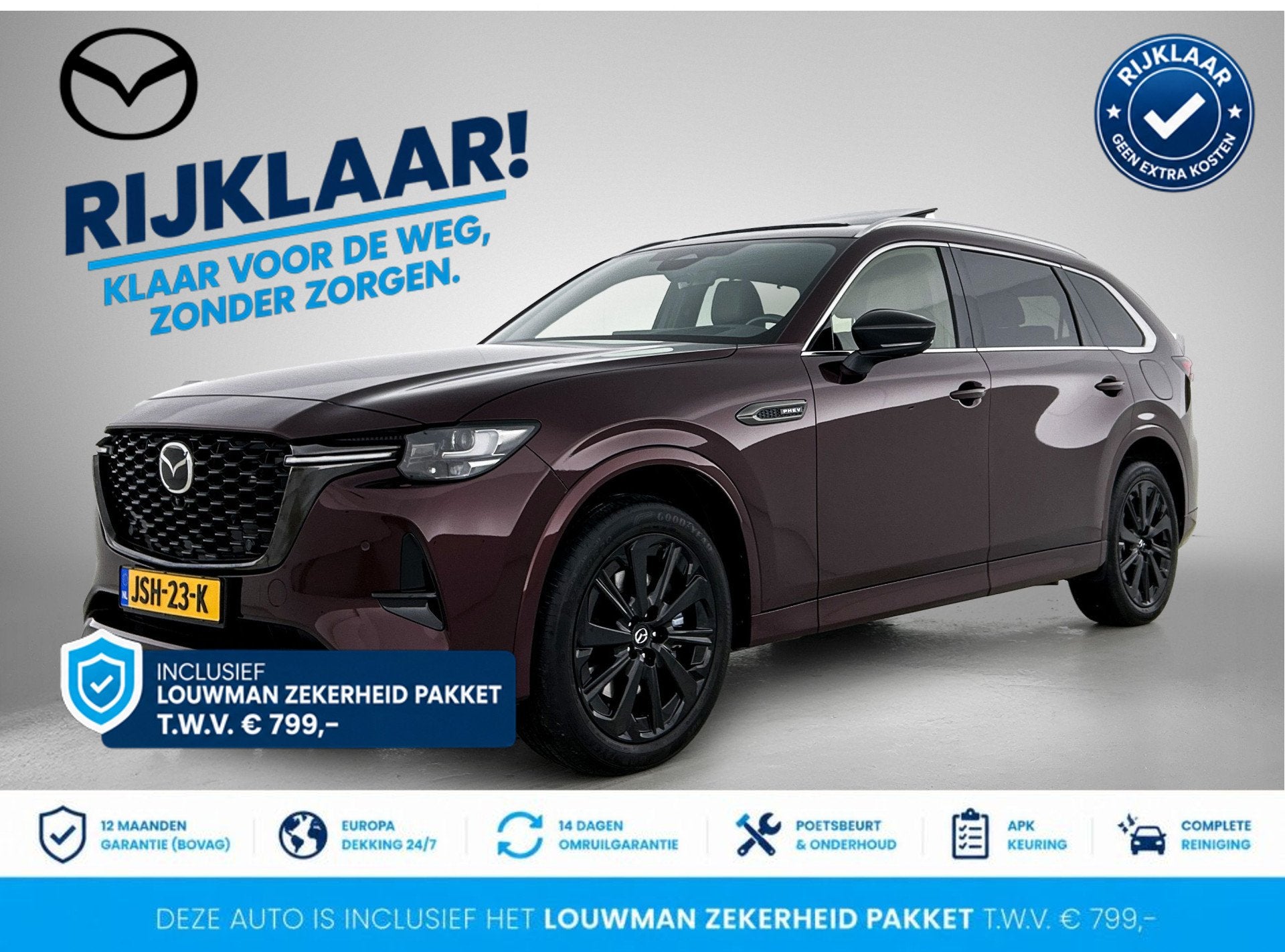 Mazda CX-80 2.5 e-SkyActiv PHEV Homura Plus | RIJKLAAR INCLU
