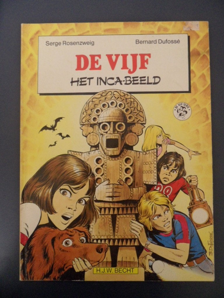 De Vijf. Nr 2 Het Inca-beeld. 1982, Eén stripboek, Ophalen of Verzenden, Gelezen