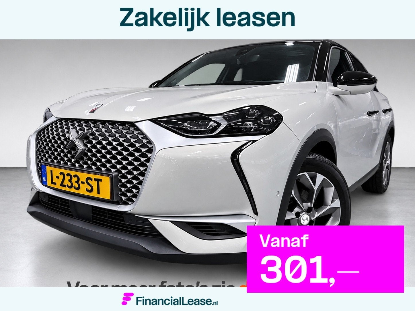 DS 3 Crossback E-Tense Grand Chic 50 kWh LEDER/NAVI/CAM/DAB/, Dealer onderhouden, 136 pk, Gebruikt, Zwart