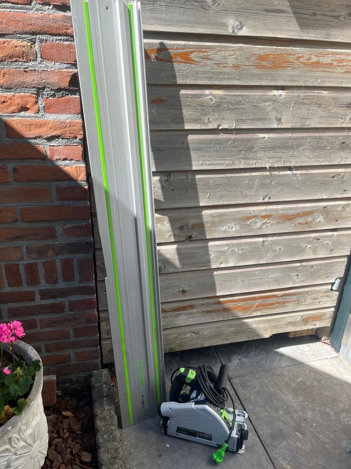 Festool invalzaag TS 55 REBQ met geleiderail FS 1400/2, Ophalen, Gebruikt, Invalzaag, 600 tot 1200 watt