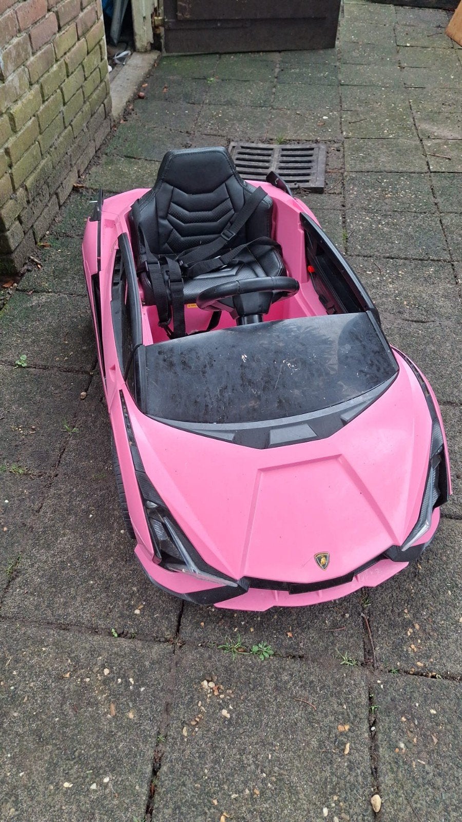Roze Ferrari Accu Auto voor Kinderen, Gebruikt