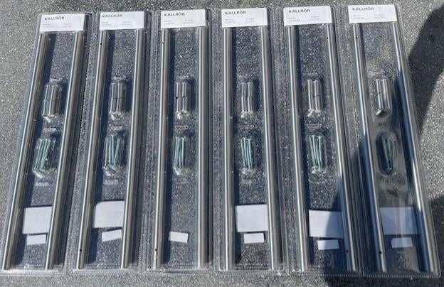 Set van 6 verpakkingen Ikea Kallrör handgrepen, Ophalen of Verzenden, Nieuw, Rvs, Overige typen