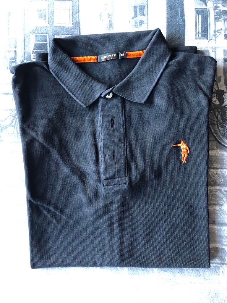 Cruyff Polo Shirt Zwart Maat M, Ophalen of Verzenden, Zo goed als nieuw, Maat 48/50 (M), Zwart