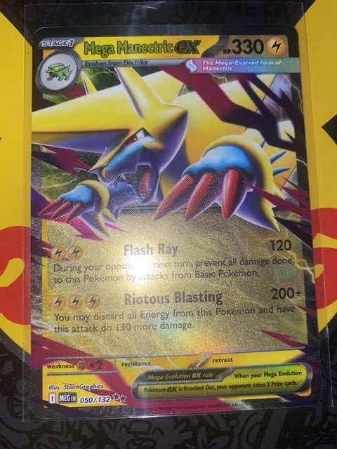 mega manectric ex 050/132, Ophalen of Verzenden, Zo goed als nieuw, Losse kaart