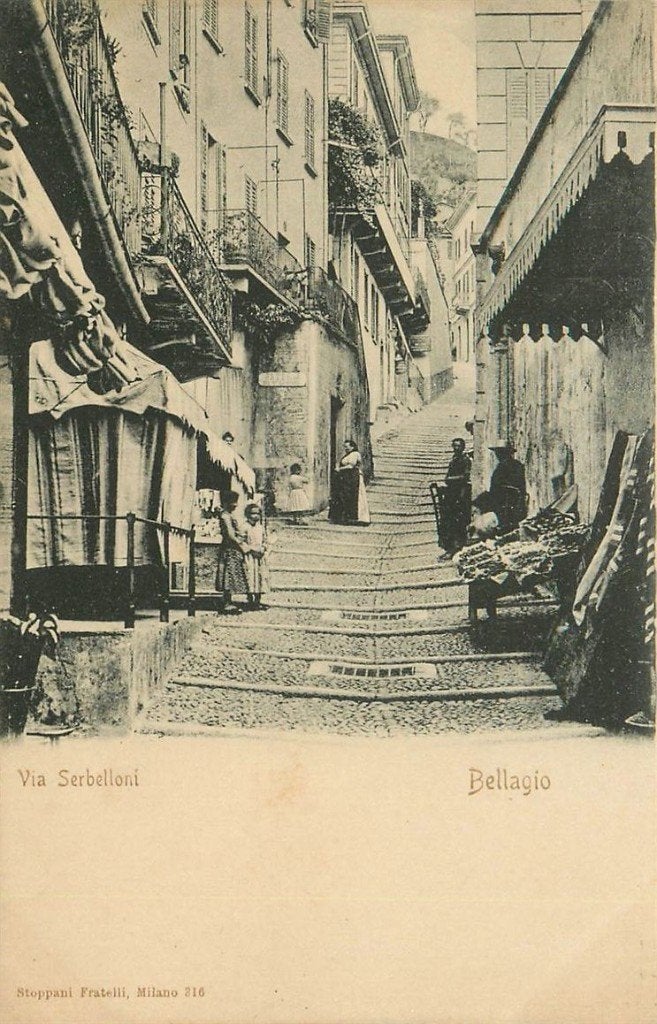 701-289-035 Bellagio Via Serbelloni, Verzenden, Voor 1920, Frankrijk