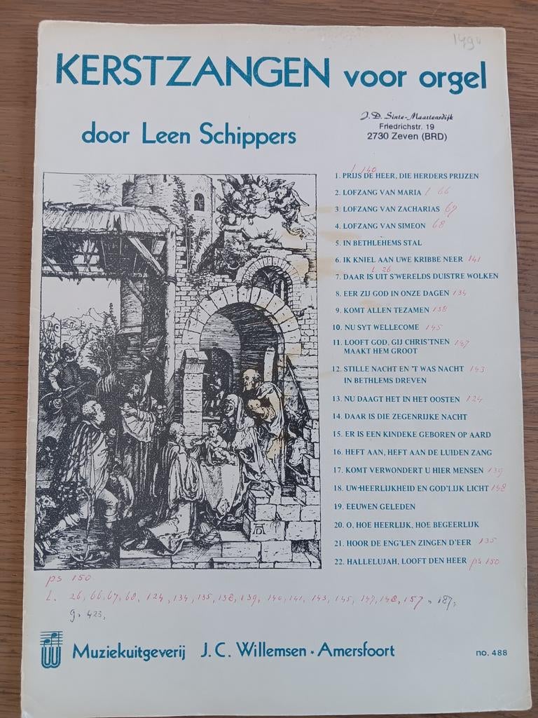 Leen Schippers - Kerstzangen voor orgel, Ophalen of Verzenden, Artiest of Componist, Klassiek, Orgel