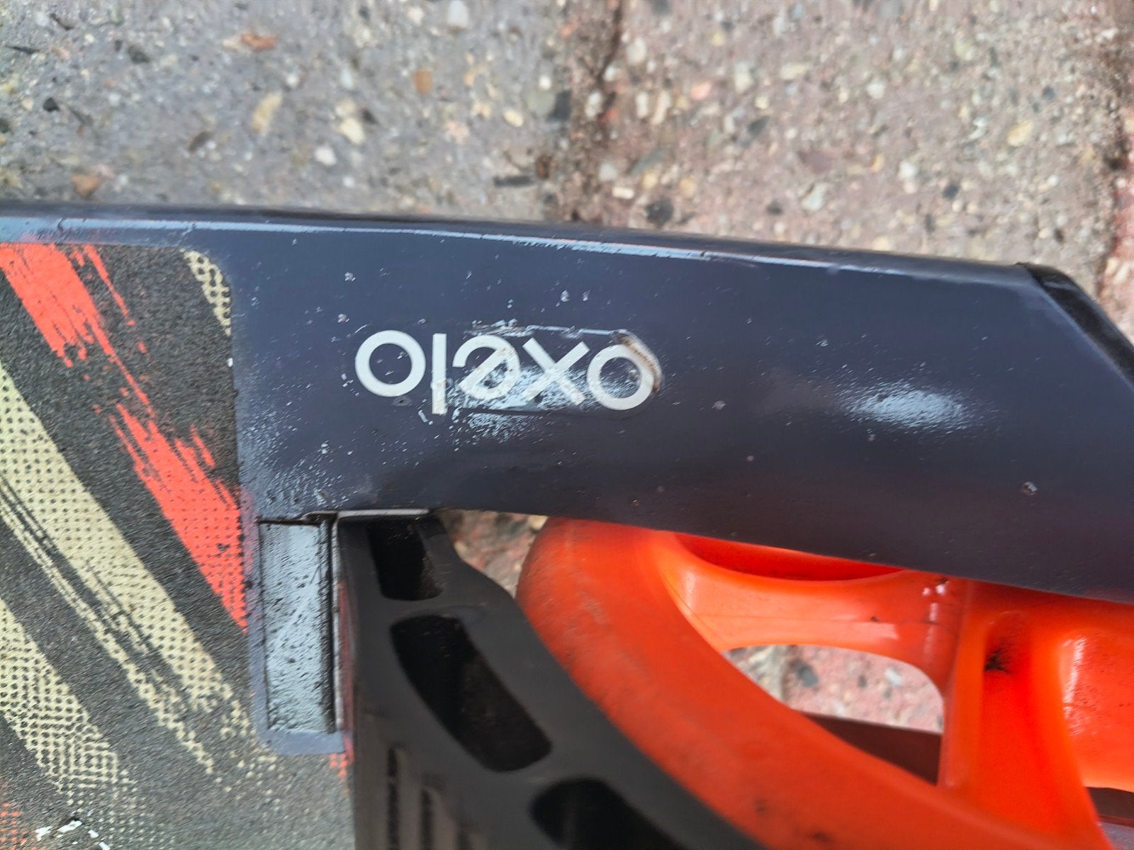 Oxelo Mid 7 step met oranje accenten, Fietsen en Brommers, Ophalen of Verzenden, Gebruikt, Gewone step, Oxelo