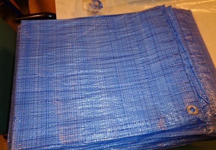 Partij dekzeil blauw +/- 5x8mtr, ., Nieuw, Ophalen of Verzenden, .
