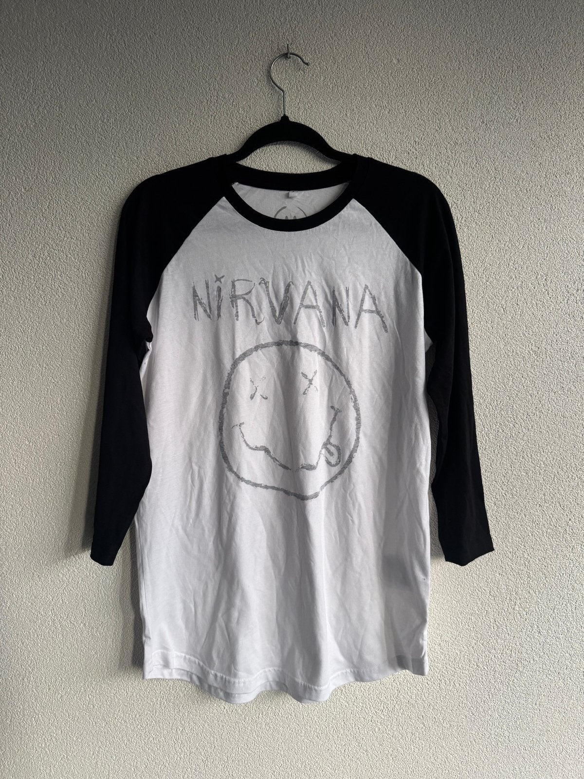 Nirvana baseball tee shirt, Vintage, Maat 52/54 (L), Vintage, Ophalen of Verzenden