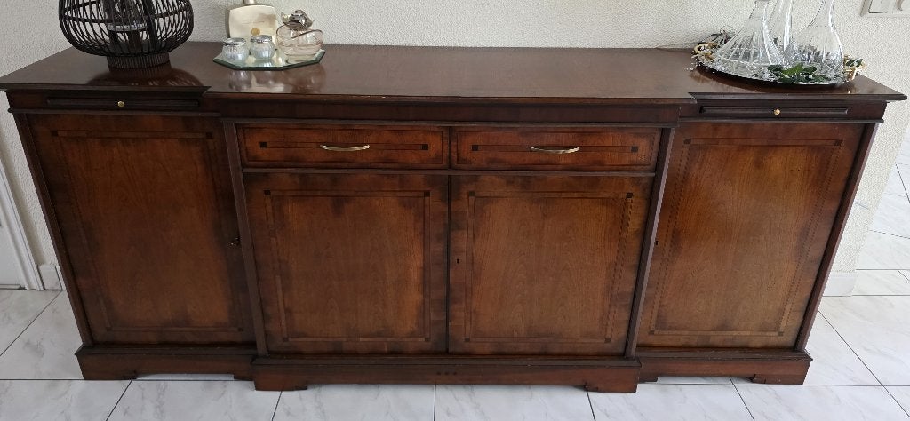 Heldense Exclusive Savannah kersen dressoir-Art Deco Style, Ophalen, Zo goed als nieuw, 200 cm of meer, Kersenhout