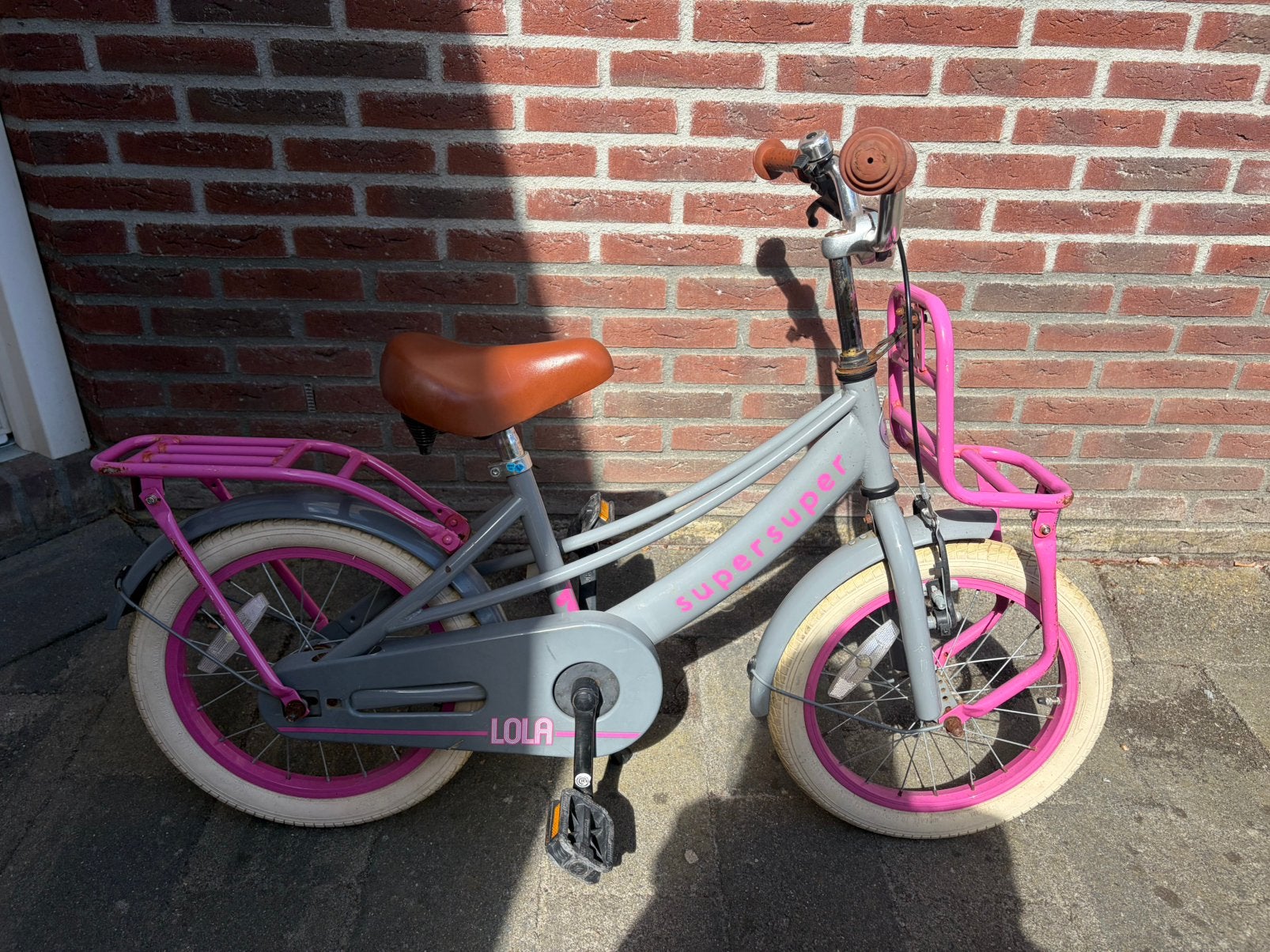 Supersuper lola fiets 16 inch, Ophalen, Gebruikt, 16 inch