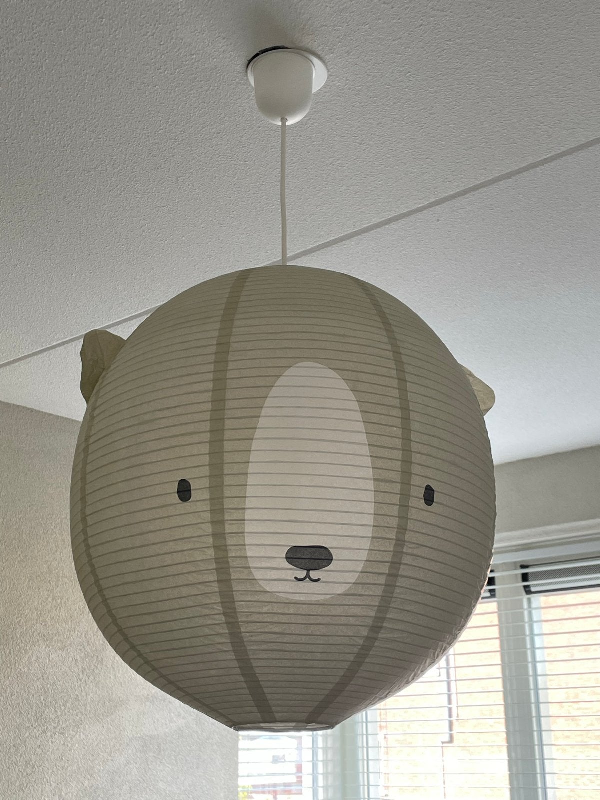 Hanglamp kinderkamer Beer, Ophalen, Zo goed als nieuw, Overige materialen, E27 (groot)