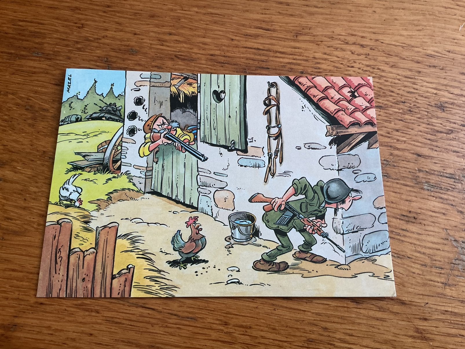 M29 militair humor Illustrator Mazel, Ophalen of Verzenden, Overige thema's