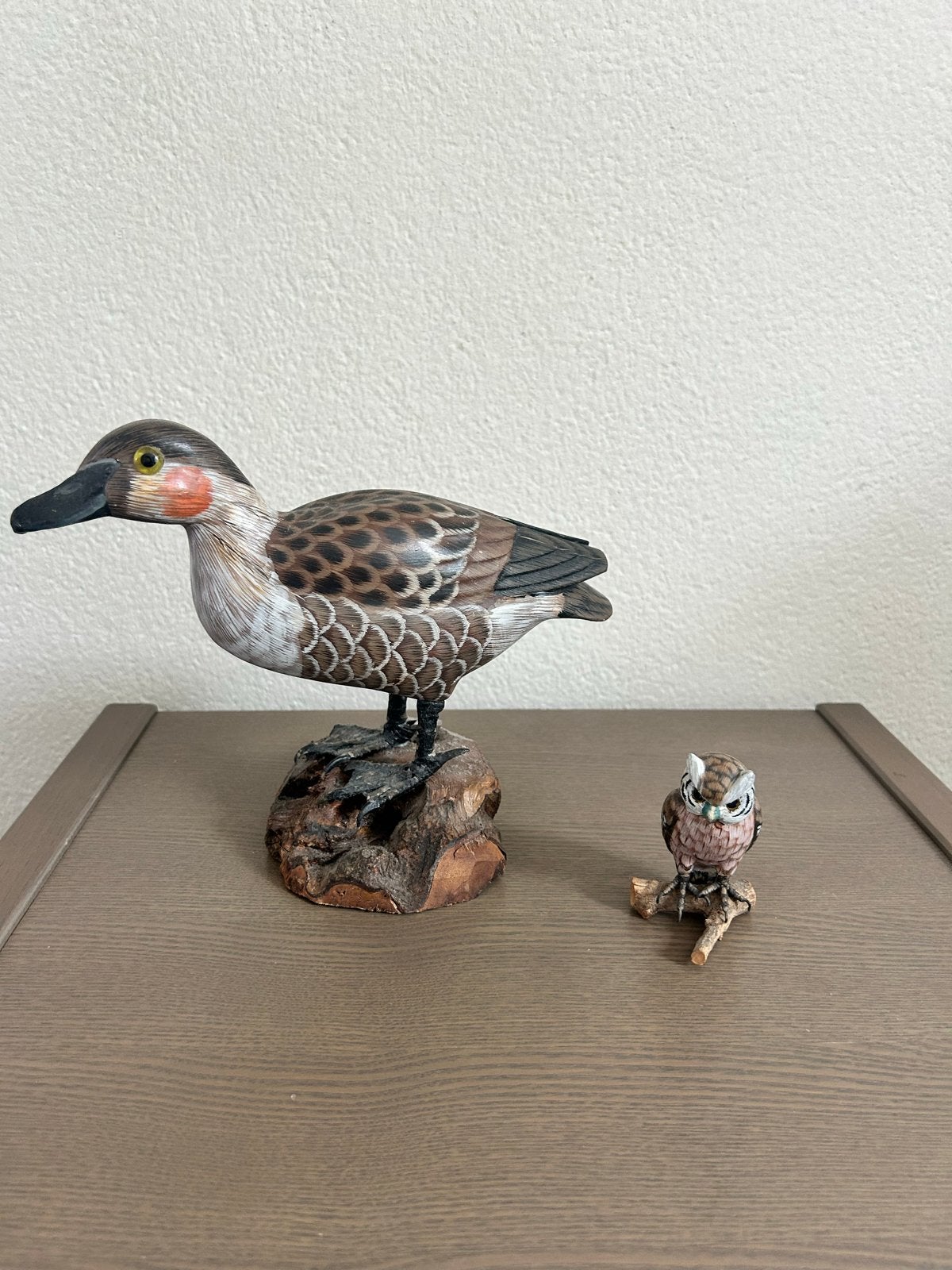 Decoratieve beelden: Eend en Uil, Ophalen, Zo goed als nieuw, Dier