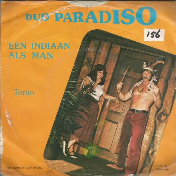 Vinylsingle duo paradiso gezocht, Cd's en Dvd's, Ophalen of Verzenden, Zo goed als nieuw, Overige formaten, Levenslied of Smartlap