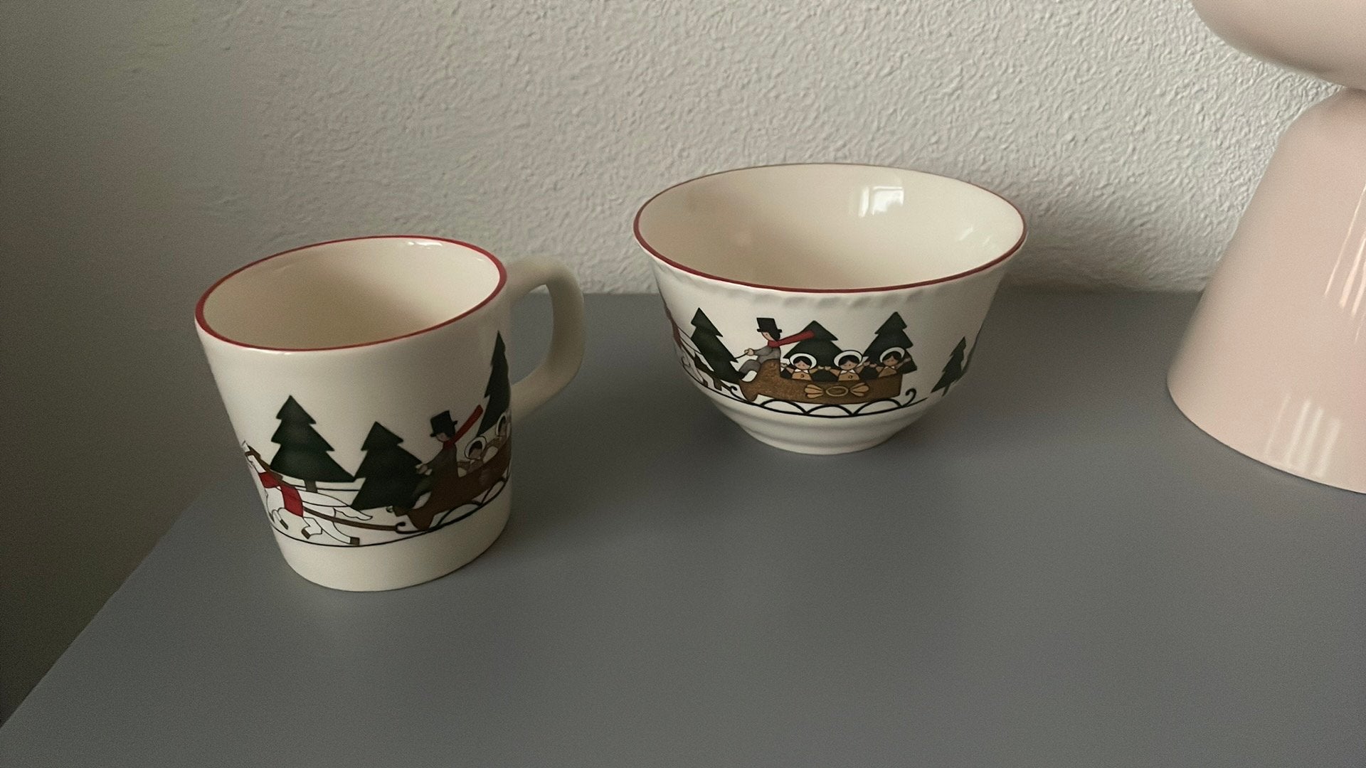Mason’s Christmas Village 1983 schaaltjes en mok, Ophalen of Verzenden, Zo goed als nieuw, Overige stijlen, Kop(pen) en/of Schotel(s)