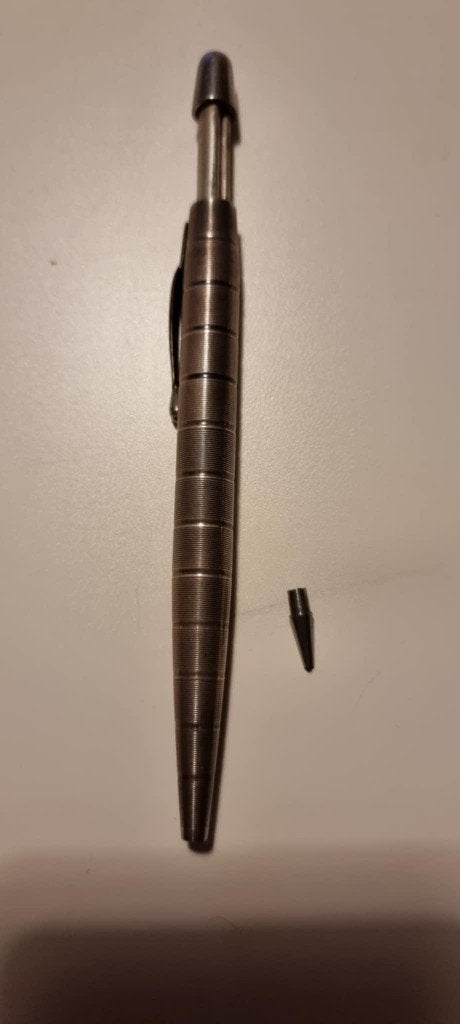 Mooi vintage massief potlood gemaakt van 935 zilver, Overige merken, Gebruikt, Overige typen, Met doosje