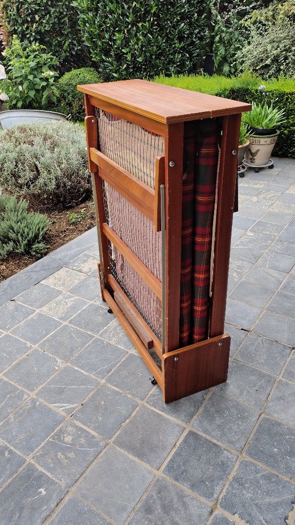 opklapbed, Ophalen, Gebruikt, Bruin, 190 cm of minder