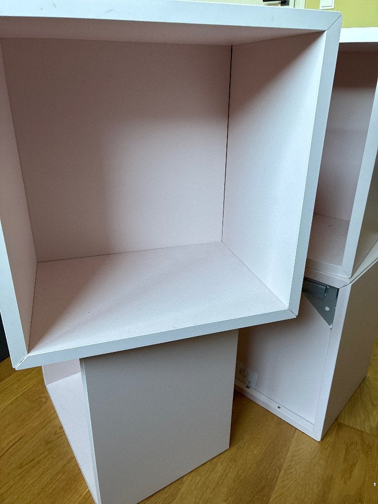 Vier IKEA wandkastjes roze, Huis en Inrichting, Kasten | Wandmeubels, Ophalen, Zo goed als nieuw, Minder dan 150 cm, Minder dan 100 cm