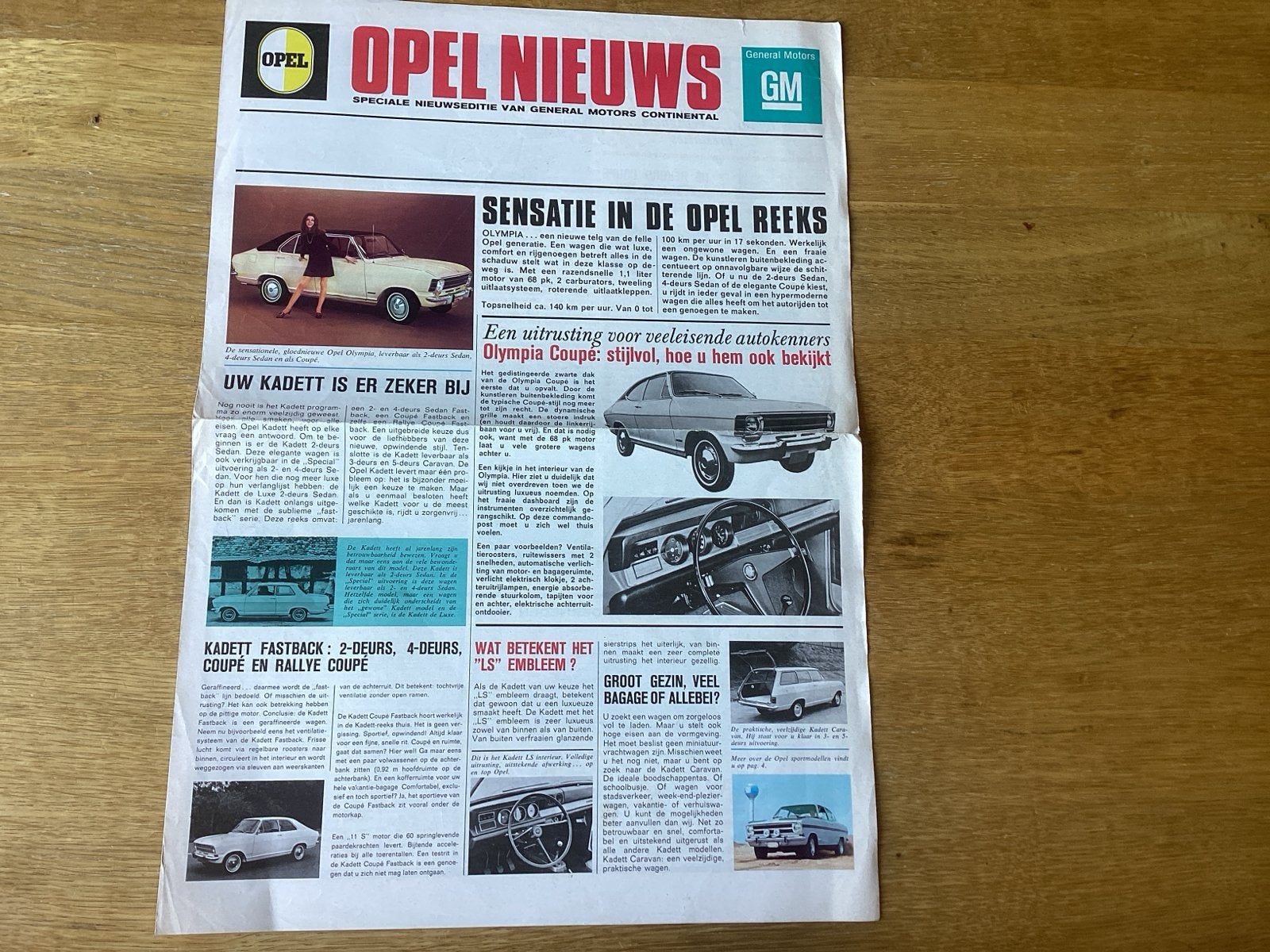 Opel Nieuws - Speciale Nieuwseditie GM Continental, Ophalen of Verzenden, Gelezen, Opel